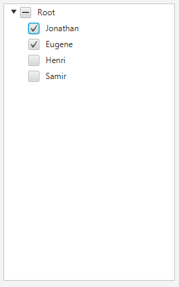 Screenshot of CheckTreeView